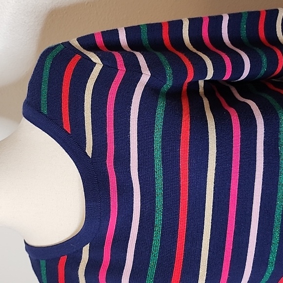 NEW Joules Knitwear Estelle Striped Dress Sweater Youthful Shimmer Spring - Picture 8 of 14